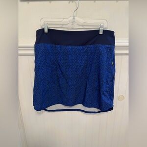 Patagonia Blue Printed Athletic Skort